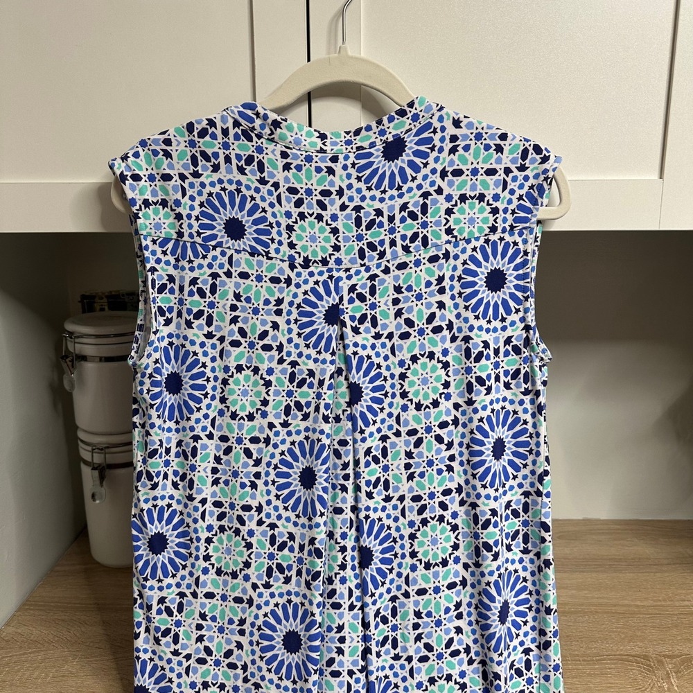 Tori Richard Honolulu Shift Dress Womens S Sleeveless Hawaii Made Coastal Resort - Picture 9 of 13